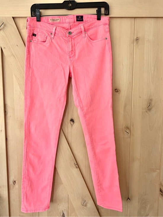 Ag Adriano Goldschmied Denim - Women's AG Neon Pink Skinny Jeans